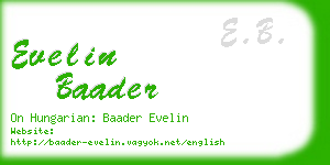 evelin baader business card